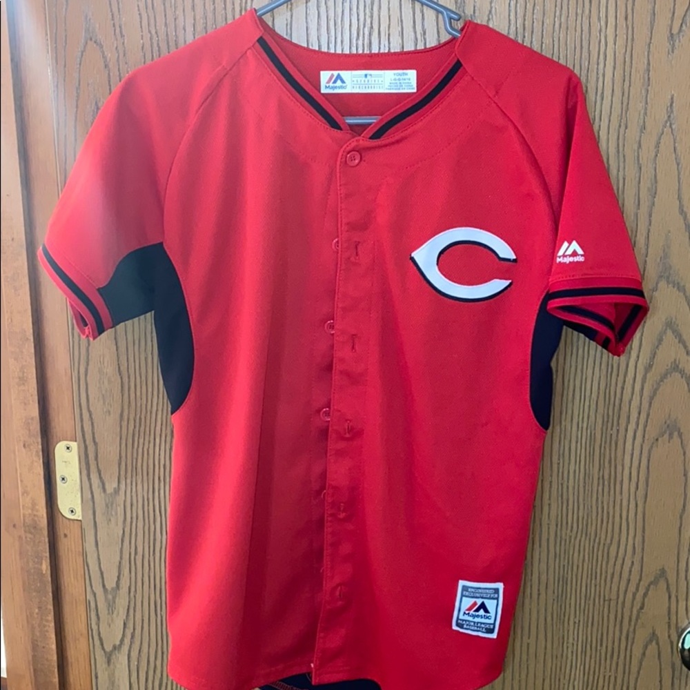 Cincinnati Reds Button Up Jersey - B. Phillips